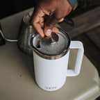 YETI Rambler 34 oz. French Press Coffee Maker, Rescue Red