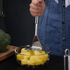 2 Pcs Potato Masher,Stainless Steel Mashed Potato Masher,Efficient Mashing Tool,Heavy Duty Wire Type Masher,Kitchen Masher Tool for Potato,Avocado,Fruits,Vegetables,Easy to Clean