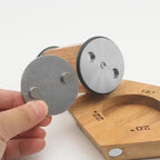 Acacia Rolling Knife Sharpener with 2 Diamond discs and Corundum disc, Rolling Knife Sharpener Kit with 5 Magnetic Angle Offer 12/15/18/20/22°