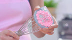 Whisk Wiper® - Wipe a Whisk Easily - Multipurpose Kitchen Tool, Made In USA - Includes 11" Stainless-Steel Whisk - Cool Baking Gadget, A Great Gift For Men and Women (Color: Aquamarine)