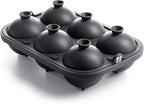 Glacio Ice Cube Molds – Large Silicone Ice & Sphere Mold Combo with Built-In Easy-Fill Funnel 2-Inch Round & Square Whiskey Ice Molds for Cocktails & Bourbon