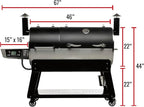recteq DualFire 1200 Wood Pellet Smoker Grill, Wi-Fi Electric Pellet Grills, Dual Chambers for Hot and Fast + Low and Slow Cooking