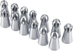 GOTOTOP Russian Piping Tips Set 13 Pcs Russian Icing Piping Nozzles Tips Pastry Cake Buttercream DIY Decor Baking Tool