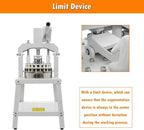 INTSUPERMAI Commercial Dough Divider Cutter3.81oz-20.3oz Equal Dough Dividing Machine Manual 10PCS Hydraulic Dough Divider Cutting Machie Heavy Duty Quantitative Partition Bakery Machine