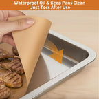 MakMeFre Parchment Paper Baking Sheets 300 PCS 9"x13" Pre Cut Non-Stick Baking Tray Mat,Oil Resistant and Waterproof Baking Paper,Fit for Food Baking,Cooking,Grilling,Air Fryer and Steaming
