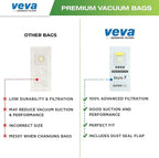 30 Pack Style 7 Vacuum Bags for Bissell Upright Vacuum Cleaner, Premium SuperVac Vacuum Bags Part # 32120