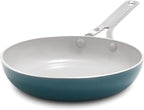 GreenPan Nova 8" Frying Pan Skillet, Oprah’s Favorite Things 2024, Ceramic Nonstick Cookware, PFAS Free, Toxin-Free, Induction Suitable, Dishwasher & Oven Safe, Durable, Easy Clean, Deep Teal