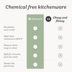 Starpack 'Stir & Serve' Silicone Cooking Utensils Set (5 Pcs) 10.5" - Kitchen Utensils Set Heat Resistant to 600°F - Kitchen Utensils for Nonstick Cookware - Silicone Utensil Set for Mixing & Cooking