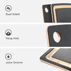 Epicurean Gourmet Series Cutting Board with Juice Groove, 27-Inch by 17.5-Inch, Slate/Natural