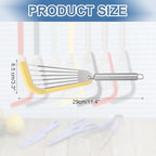 uxcell Stainless Steel Fish Spatulas with Handle Kitchen Cooking Spatula for Egg, Fish, Pancake Yellow