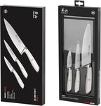 Cangshan L1 Series 3-Piece Starter Knife Set, Forged German Steel, White, 1026924