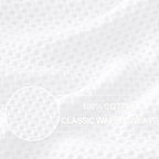 Homaxy 100% Cotton Waffle Weave Kitchen Dish Cloths, Ultra Soft Absorbent Quick Drying Dish Towels, 12 x 12 Inches, 24-Pack, White