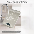 Digital Shipping Scale,Stainless Steel Panel, Accurate Portable Postal Scale for Packages, Small Business,Kitchen, Food, Handmade, Liquids, and Boutique (Stainless Steel Battery (5kg/1g))