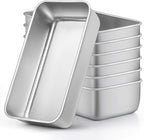 LIANYU Bread Loaf Pans Set of 7, 9x5 Inch Stainless Steel Bread Baking Pans for Homemade Sourdough, Sandwich, Meatloaf, Easy Release & Dishwasher Safe