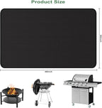 48 x 30 Inch Under Grill Mats for Outdoor Grill, Fireproof Deck and Patio Protector Mat, Double-Sided Waterproof Oil-Proof Fire Blanket BBQ Mat, Grill Floor Pads Fireplace Fire Pit Mats
