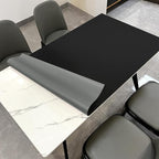 Table Pad for Dining Room Table - Can Be Used On Both Sides Waterproof and Easy to Clean Good Flatness Used for Dining Table(Black+Gray 44x72)