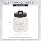 DII Kitchen Accessories Collection Ceramics, Cookie Jar, Dark Green