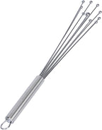 Restaurantware-German Standard 12.6 Inch Ball Whisk, 1 Dishwashable Kitchen Whisk - Ergonomic Handle, Durable, Stainless Steel Manual Egg Beater, Suitable For Whisking, Stirring, Mixing, Beating