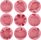 Fall Silicone Molds Pumpkin Chocolate Mold 2pcs Maple Leaf Acorns Shape Candy Soap Cake Baking Mold for Autumn,Thanksgiving, Halloween, Harvest