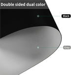 Desk Cover Protector - Used for Square Table Waterproof and Easy to Clean Good Flatness Easy to Used for Dining Table(Black+Gray 44x44)