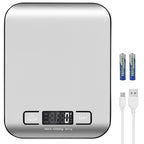Digital Shipping Scale,Stainless Steel Panel, Accurate 10kg/1g Portable Postal Scale for Packages, Small Business,Kitchen, Food, Handmade, Liquids, and Boutique (Silver Black)