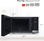Panasonic NN-SB458S Compact Microwave, 0.9 cft, Stainless Steel