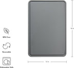 KitchenAid Classic Plastic Cutting Board with Perimeter Trench and Non Slip Edges, Dishwasher Safe, 12 inch x 18 inch, Gray