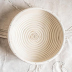 Banneton Bread Proofing Basket Banneton Basket Set Sourdough Proofing Basket Round Proofing Bowls Handmade Rattan Baskets and Liners (2 Round 9 inch Baking Set)