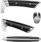Cangshan HELENA Series German Steel Forged, HUA Knife Block Set (4-Piece, Black)