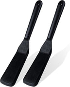 Eggssentials Pack of 2, Egg Spatula - Non-Stick, High Heat Resistant Kitchen Tools for Panckes, Eggs, Baking, Cooking, and Mixing - Black Egg Spatula