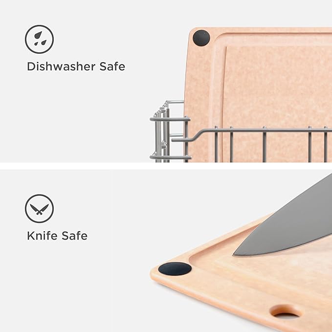 Epicurean All-in-One 19.5" × 14.5" Cutting Board in Natural