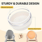 Vinino 3 Pack Round Cake Pan Set (6''/8''/10'') with Metal Reinforced Frame, Circle Cake Pan for Baking Nonstick Silicone Springform Pan for Baking Suitable for Making Layers, Cheese & Chocolate Cakes