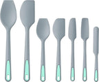 To encounter Silicone Spatula, 7 Pieces Seamless Spatula Set, Nonstick Turner Spatulas for Baking, Cooking & Mixing, Dishwasher Safe