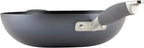 Anolon Advanced Home Hard Anodized Nonstick Pan, Stir Fry w/Helper Handle (12"), Moonstone