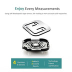 Digital Bathroom Scale for Body Weight Accurate, Smart Weighing Scale Bath Electronic Scale Kg for Weight Loss, 330lbs Capacity, Large Display, Black