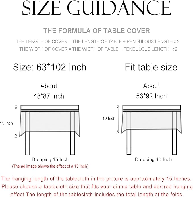 patdrea Designer Vintage Blue Long Rectangle Tablecloth,Linen Anti-Wrinkle Paisley Pattern Farmhouse Table Cloth,Decor Table Cover for Kitchen Dining,Christmas,Thanksgiving,63"x102"-Lantang a