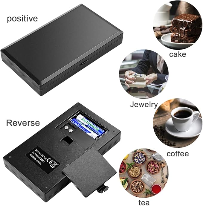 Diyife Pocket Balance 500g/0.01g [New Panel], Precision Mini Kitchen Balance, Portable Digital Balance with LCD Display and Tare Function, Multifunction Used for Jewelry, Coffee (Including Batteries)