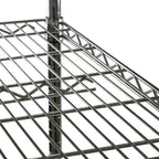 Shelving Inc. 14" d x 14" w Chrome Wire Shelving with 2 Tier Shelves, Weight Capacity 800lbs Per Shelf