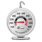 KT THERMO Oven Thermometer150-600°F, Oven Grill Fry Chef Smoker Analog Thermometer Instant Read Stainless Steel Kitchen Cooking Thermometer