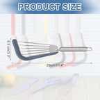 uxcell Stainless Steel Fish Spatulas with Handle Kitchen Cooking Spatula for Egg, Fish, Pancake Blue