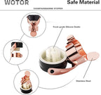 WOTOR Champagne&Wine Bottle Stoppers Stainless Steel with Food Grade Silicone, Leak Proof Keep Fresh Reusable Saver, Cork Suitable for Wine, Champagne, Cava, Prosecco and Sparkling (6 Pack Rosegold）