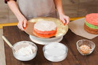 TeamFar 6 Inch Cake Pan, Round Cake Pan Tier Baking Pans Set Stainless Steel, Fit in Pot Pressure Cooker Air Fryer, Healthy & Toxic Free, Mirror Finish & Sturdy, Oven & Dishwasher Safe - Set of 3
