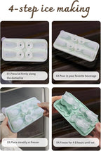 2-Pack Silicone Dog Ice Cube Trays with Free Stainless Steel Tongs – 4 Identical Dog Molds Per Tray (dog)