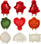 9PCS Mini Hand Pie Molds,Party Potluck Hand Pie Molds for Baking,Fits All Kinds of Festivals and Parties (9PCS-B)