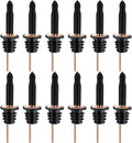 Pafusen 12 Pack Liquor Bottle Pourers, Liquor Pour Spout for Liquor Bottles, Stainless Steel Olive oil Dispenser Spout, Alcohol Pourer Dust Caps Long Covers, Rose Gold
