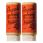 Ayoh Foods, Mayo Gone Wild, Made by Molly Baz - Easy to Squeeze, Perfect for; Sandwiches, Burgers, Fries, Nuggets, Wraps & Dips (Hot Giardinayo)