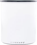 AirScape Planetary Design Kilo Coffee Storage Canister - US Patented Inner Plunger Lid Removes Excess Oxygen - DON'T buy airtight, BUY AIR-LESS - Holds 2.2 lbs Coffee Beans - (Matte White)