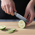 Paring Knife Set, 3.5'' Fruit Knife and 5'' Utility Knife, Sharp High Carbon Stainless Steel Small Kitchen Knives, Forged Peeling and Vegetable Cutting Knives with Gift Box