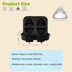 Poop Ice Cube Mold - Large 4-Cube Funny Prank Ice Molds for Cocktails, Whiskey & Parties | Novelty Ice Trays for Poop Soap & Gags