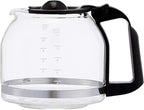 Amazon Basics Coffee Makers, 12-Cup Coffee Machines with Reusable Filter, Coffee Pots, Black & Stainless Steel